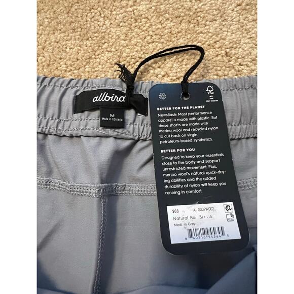Allbirds Natural Run Shorts - Picture 2 of 3